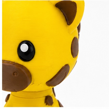 Girafa bebé — close-up do rosto